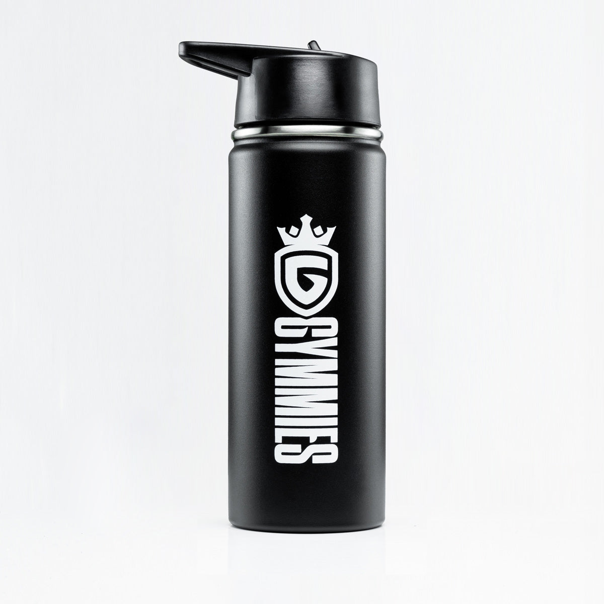 black gym water bottle